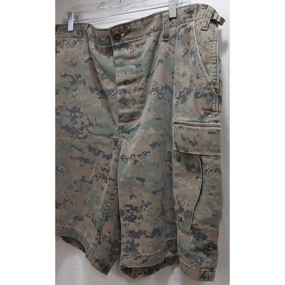 Tru-Spec Military Cargo Shorts XL 39-43 Digital Camouflage Button Fly Pockets - Picture 4 of 7
